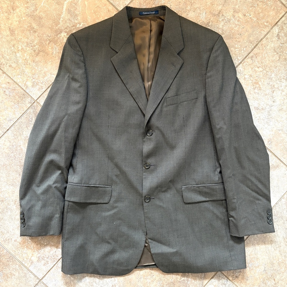 Vintage Chaps Ralph Lauren Wool Blazer 42T Sport Coat Size 42 Tall 3-Button